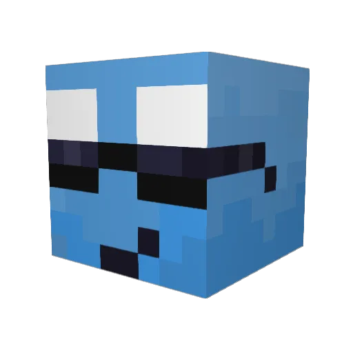 _XwikarX_ Minecraft avatar head, 3D render