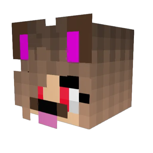 _XxEmmyxX_ Minecraft avatar head, 3D render