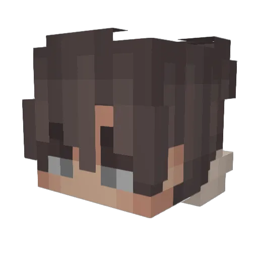_XxLilDragonxX_ Minecraft avatar head, 3D render