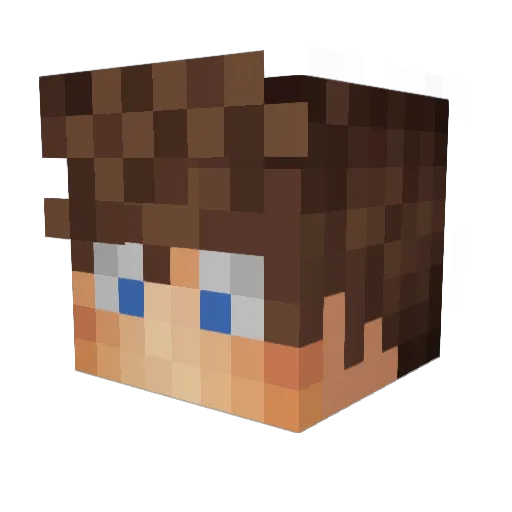 _Xx_JIEO_xX_ Minecraft avatar head, 3D render