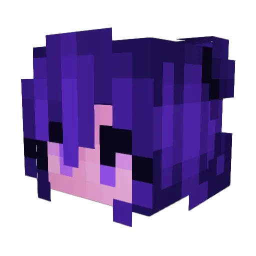 _Xxena_ Minecraft avatar head, 3D render