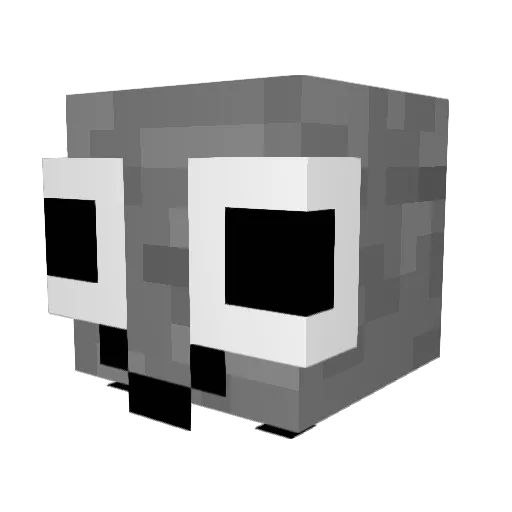 _Y0uCuteAsf_ Minecraft avatar head, 3D render