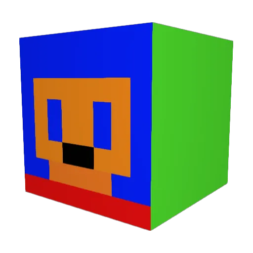 _Y3ah_ Minecraft avatar head, 3D render