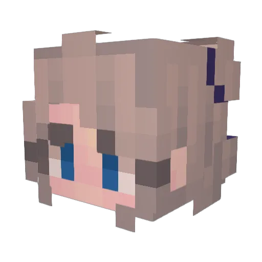 _YARLAY_ Minecraft avatar head, 3D render