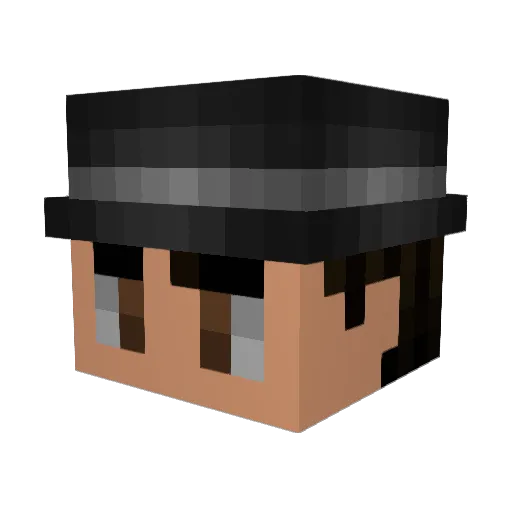 _YASAR_ Minecraft avatar head, 3D render