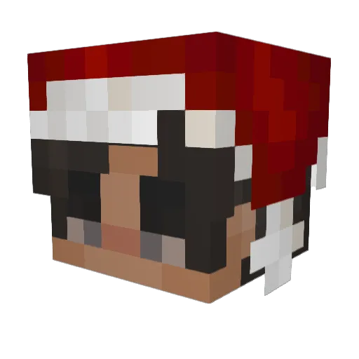 _YATO_2137 Minecraft avatar head, 3D render
