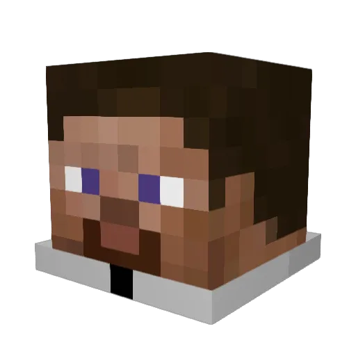 _YS05_ Minecraft avatar head, 3D render