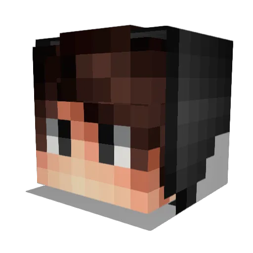 _Yair_ Minecraft avatar head, 3D render