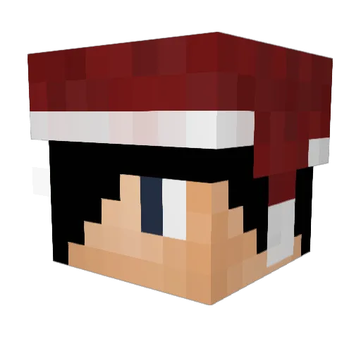 _Yattadesune_ Minecraft avatar head, 3D render