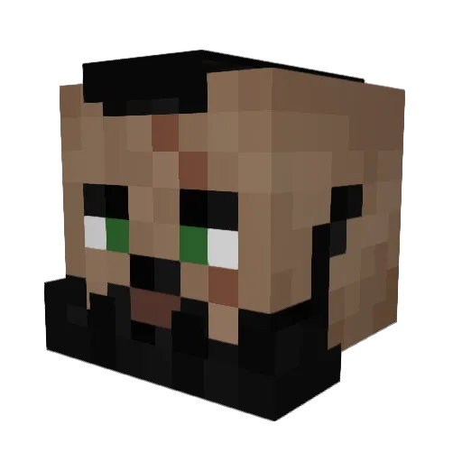 _Ybrakxar_ Minecraft avatar head, 3D render