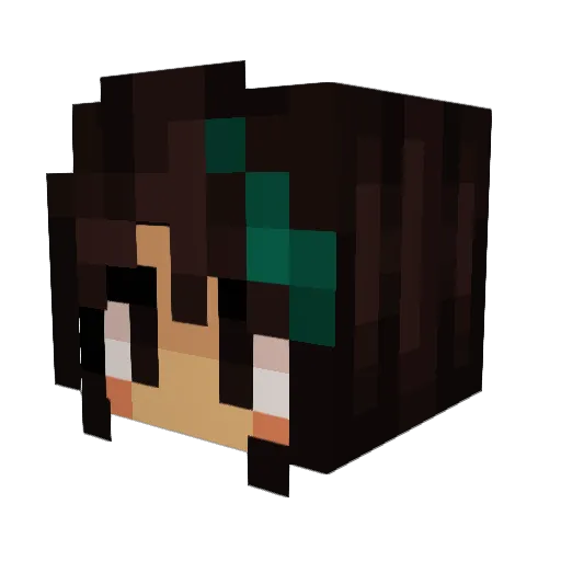 _YellowCat_ Minecraft avatar head, 3D render