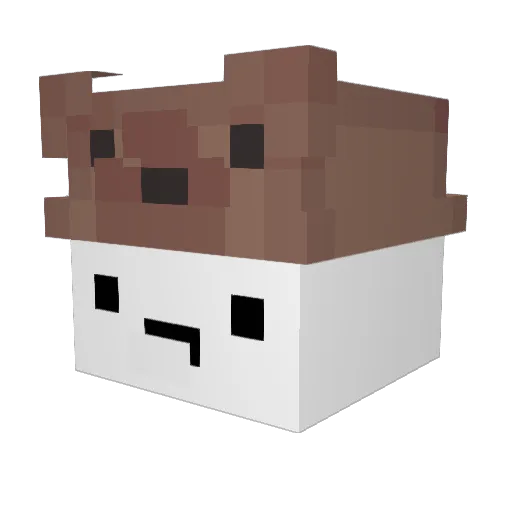 _Yeomi Minecraft avatar head, 3D render