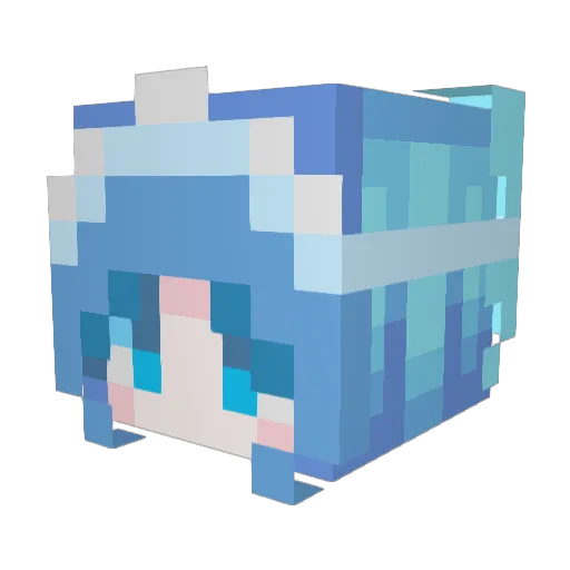 _YiIS_ Minecraft avatar head, 3D render
