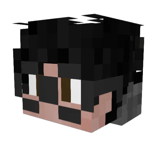 _Yiisus Minecraft avatar head, 3D render