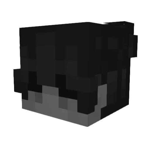 _Yintsuki Minecraft avatar head, 3D render