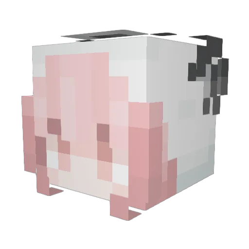 _Yoly_ Minecraft avatar head, 3D render