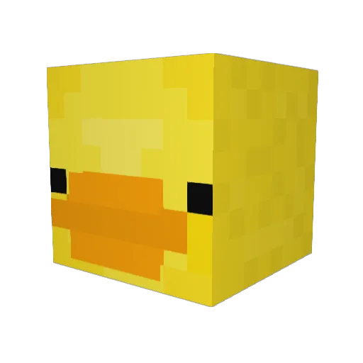 _Yotsuba Minecraft avatar head, 3D render