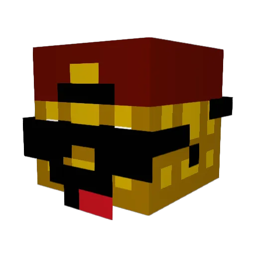 _YoungBlood4_ Minecraft avatar head, 3D render