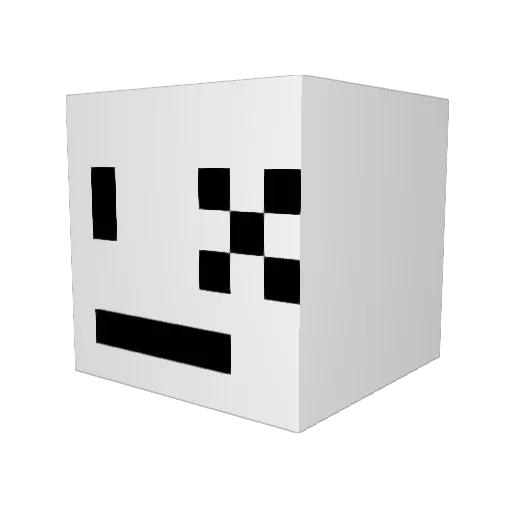 _YoungsterX Minecraft avatar head, 3D render