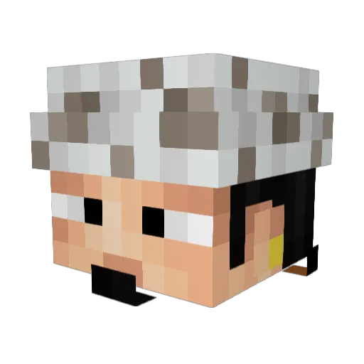 _Yourniightmare Minecraft avatar head, 3D render
