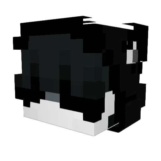 _Ythan_ Minecraft avatar head, 3D render