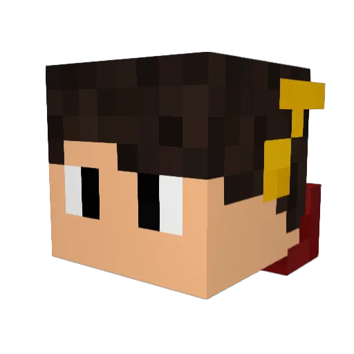 _Yu_Xiang Minecraft avatar head, 3D render