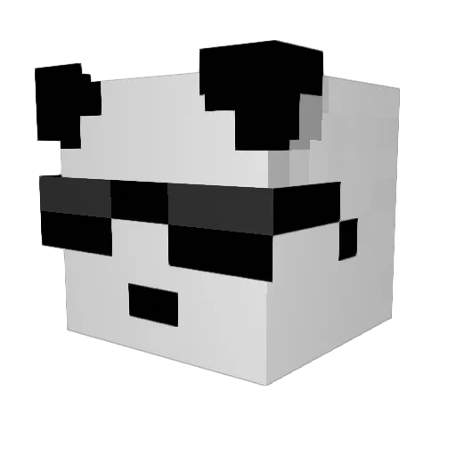 _Yuhua_ Minecraft avatar head, 3D render