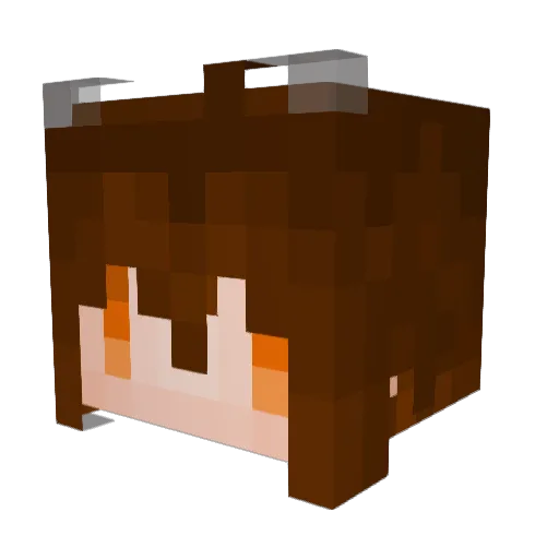 _YukiKaze Minecraft avatar head, 3D render
