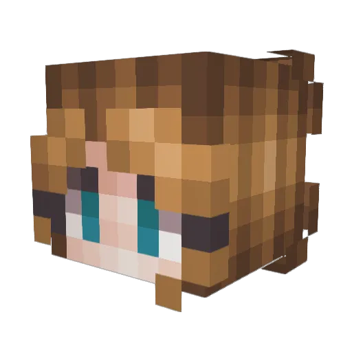 _Yurisbunny_ Minecraft avatar head, 3D render