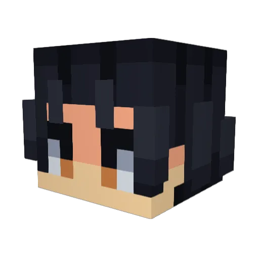 _Yuuichi__ Minecraft avatar head, 3D render