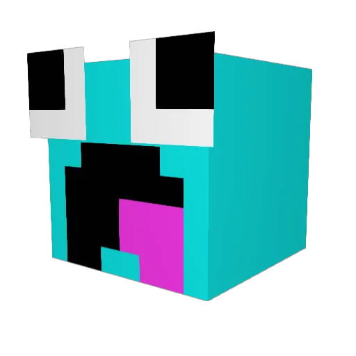 _Z8E_ Minecraft avatar head, 3D render