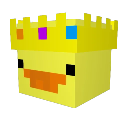 _ZAHS_ Minecraft avatar head, 3D render