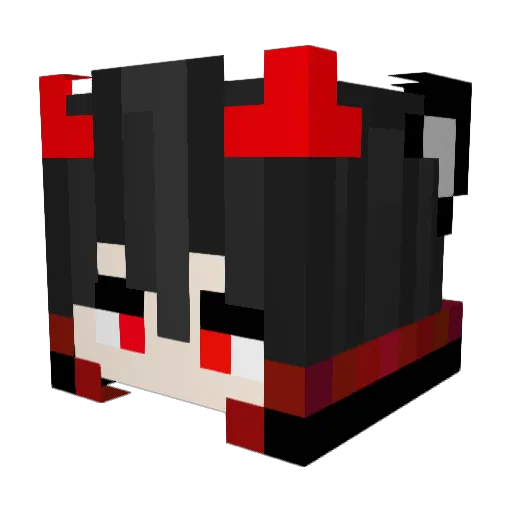 _ZAK3Y_ Minecraft avatar head, 3D render