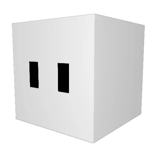 _ZIZONYONG_ Minecraft avatar head, 3D render