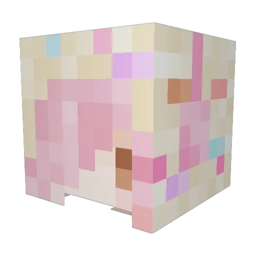 _ZVP Minecraft avatar head, 3D render