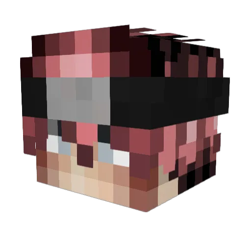 _ZYP Minecraft avatar head, 3D render