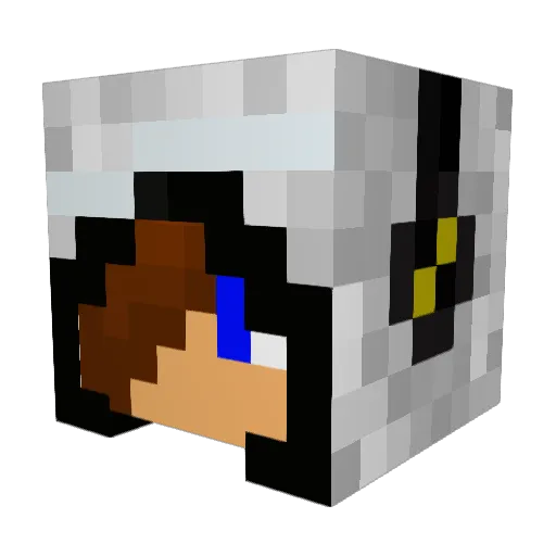 _Z_e_r_o_ Minecraft avatar head, 3D render