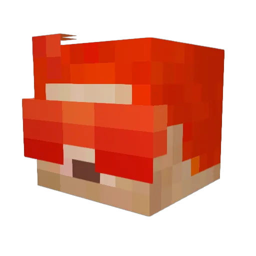 _ZaaRoX_ Minecraft avatar head, 3D render