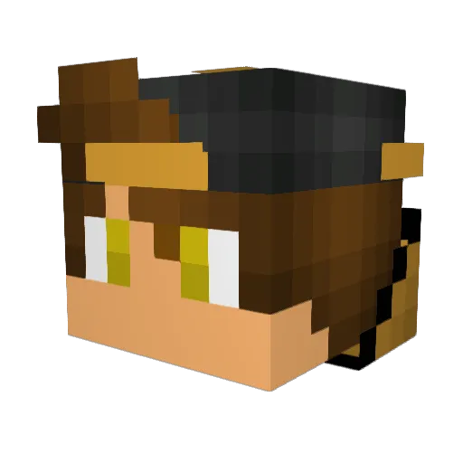 _ZachAttak_ Minecraft avatar head, 3D render