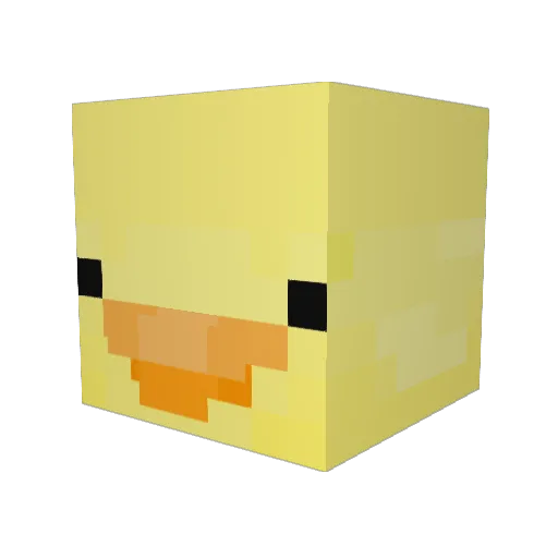 _Zahlen_ Minecraft avatar head, 3D render