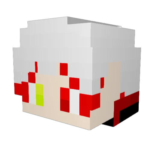 _Zakur0 Minecraft avatar head, 3D render