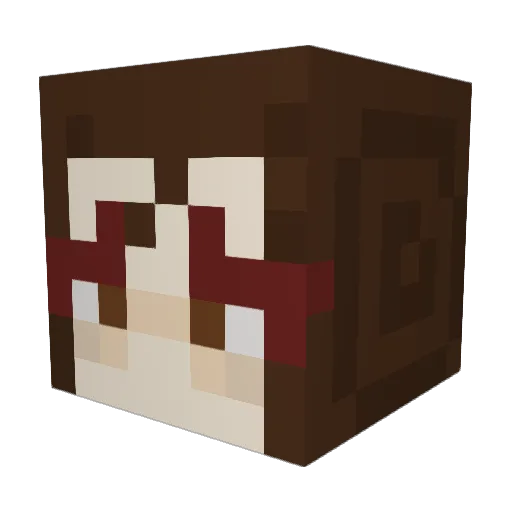_Zannah Minecraft avatar head, 3D render