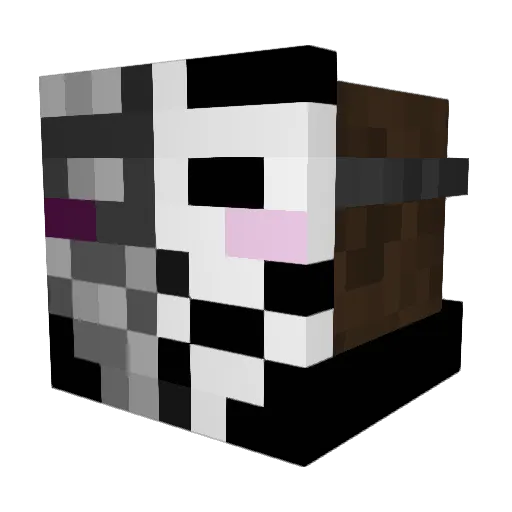 _ZapperPro_ Minecraft avatar head, 3D render