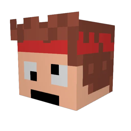 _Zars Minecraft avatar head, 3D render