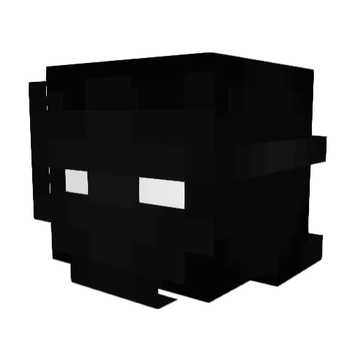 _Zaspany Minecraft avatar head, 3D render