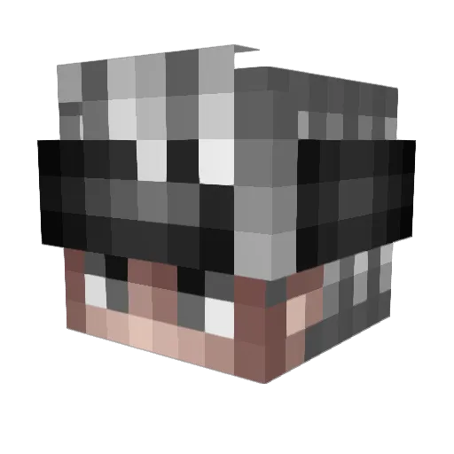 _ZeDeR_ Minecraft avatar head, 3D render