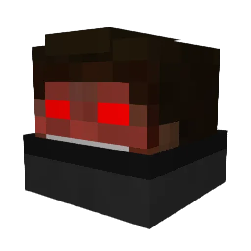 _ZeToNh Minecraft avatar head, 3D render