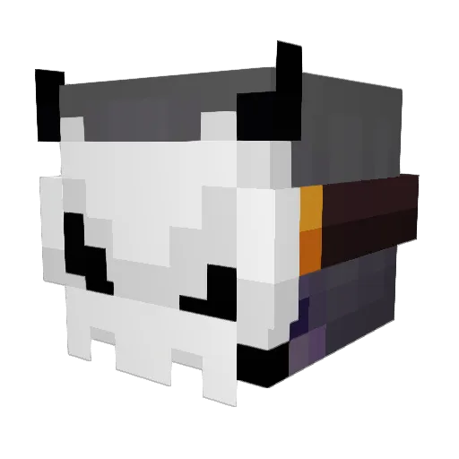_Zeak Minecraft avatar head, 3D render