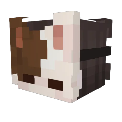 _Zeit Minecraft avatar head, 3D render