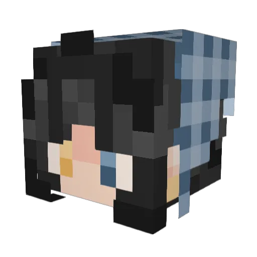 _ZeldaDaWolf_ Minecraft avatar head, 3D render